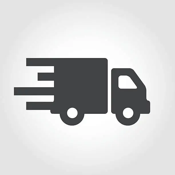 Vector illustration of Moving Truck Icon - Iconic Series