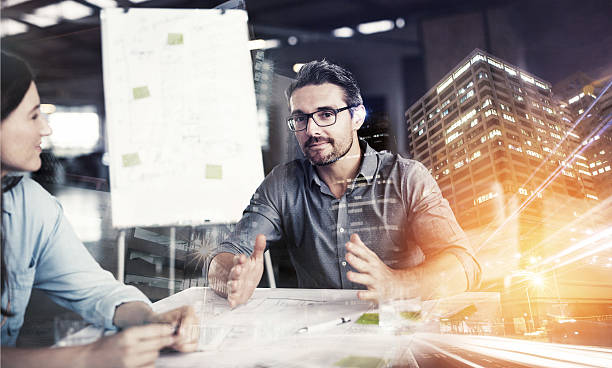istock Working night and day for the company 540568124