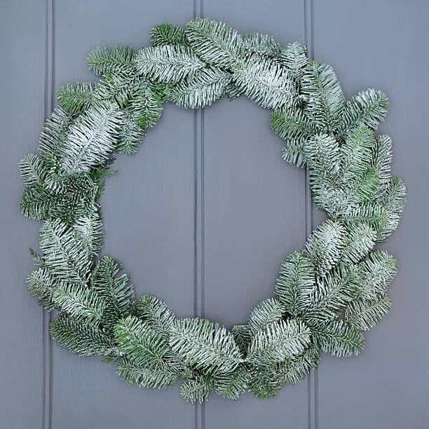 istock Blue Spruce Fir Christmas Wreath 540569710