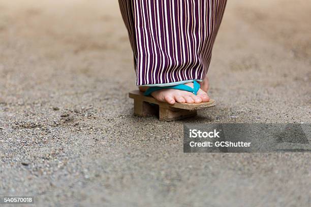 Japanese Geta Footwear Stock Photo - Download Image Now - Geta Sandal, Abandoned, Adult