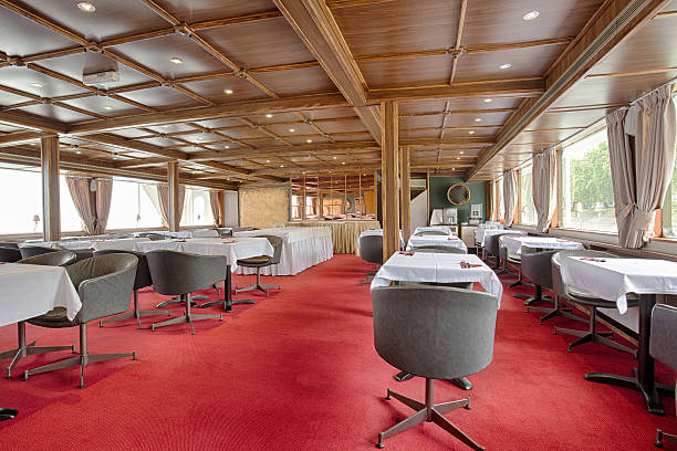 Interior of a cruise restaurant