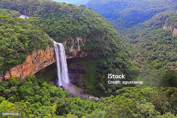 Impressive Caracol Falls Canela Rio Grande Do Sul Brazil Stock Photo - Download Image Now