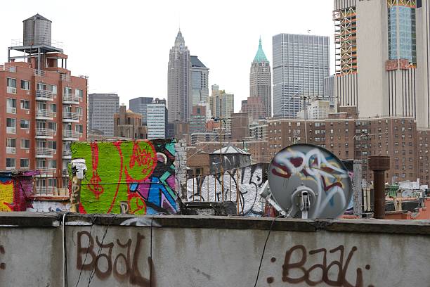 Cityscape, Chinatown, Lower Manhattan, NYC, USA.