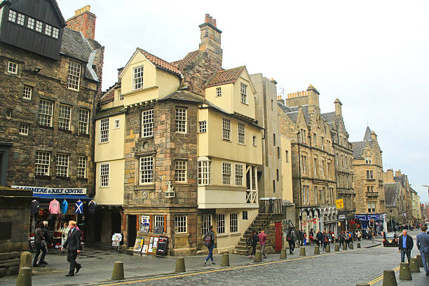 John Knox House, Royal Mile, Edinburgh, Scotland, UK. stock photo