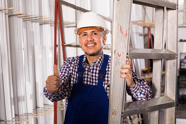istock Engineer in helmet at factory 540586346
