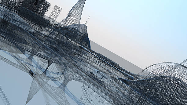 istock Flight over the city of the future 540588088