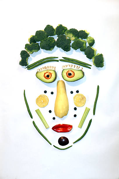 istock Face made out of fresh vegetables 540590776