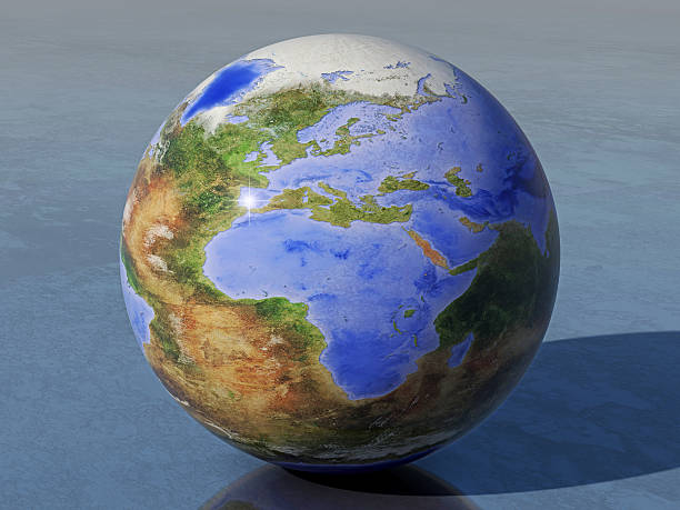 istock Inverted Earth, Europe and Africa 540592652
