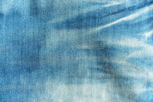 istock Texture of blue denim jeans for background use 540594700
