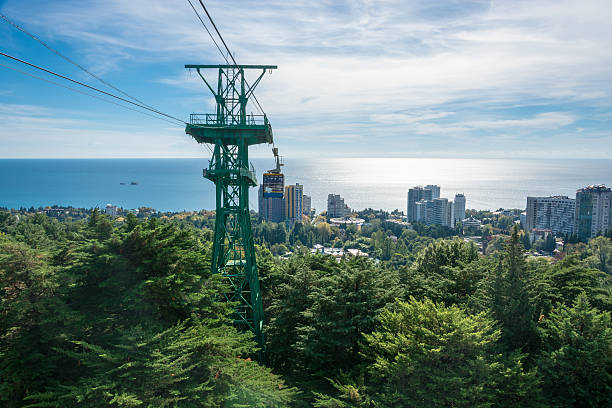 istock Cableway in Sochi Park-the arboretum. 540595620