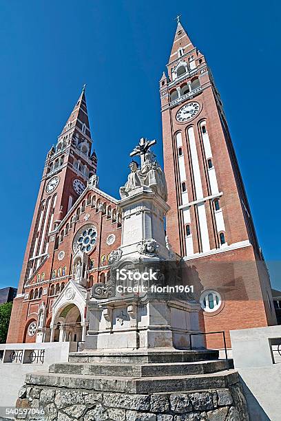 Votive Church In Szeged Hungary Stock Photo - Download Image Now - Arcade, Architectural Dome, Architecture