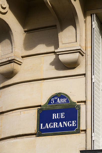 istock Paris old street sign Rue Lagrange 540597816