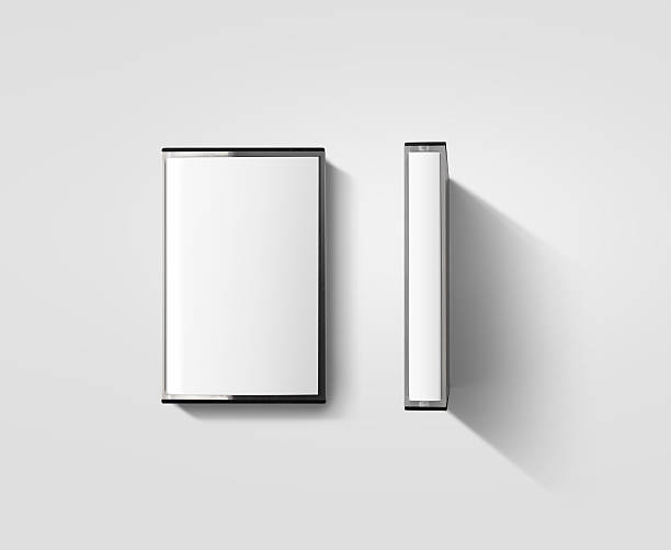 istock Blank cassette tape box design mockup, isolated, profile side view 540602594