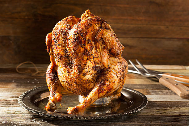 istock Homemade Grilled Beer Can Chicken 540602900