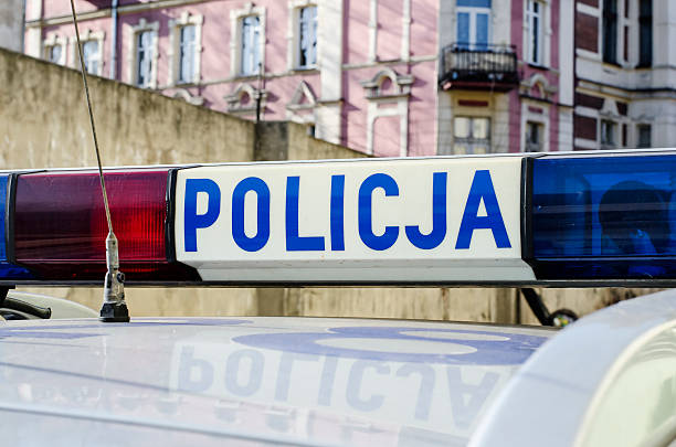 istock Polish Police sign 540604366