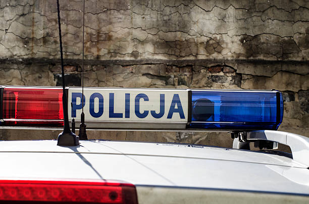 istock Polish Police sign 540604388