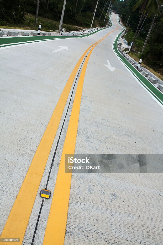 winding road winding road disappears around the turn Aiming Stock Photo