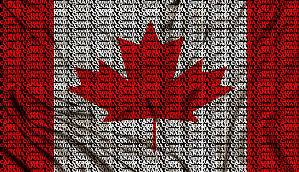 istock Flag made of words - Canada 540610154