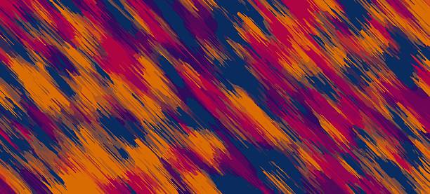 istock orange red blue and pink painting abstract 540610458