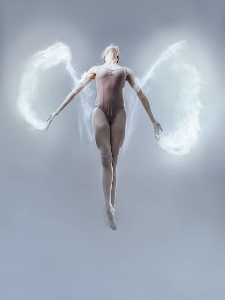 istock Young ballerina jumping with flour 540610906