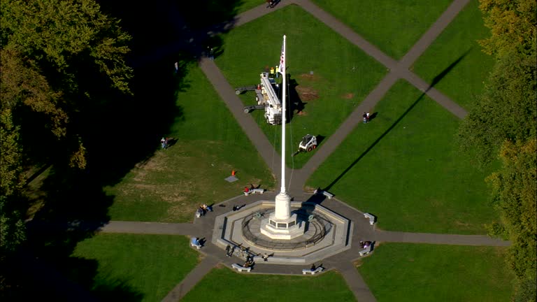 New Haven Green  - Aerial View - Connecticut,  New Haven County,  United States