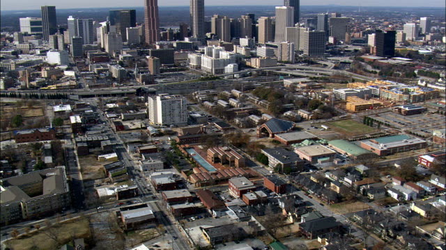 Martin Luther King Jar Birthplace  - Aerial View - Georgia,  Fulton County,  United States