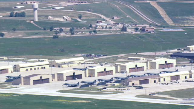 Ellsworth Air Force Base And B-1B Lancers  - Aerial View - South Dakota,  United States