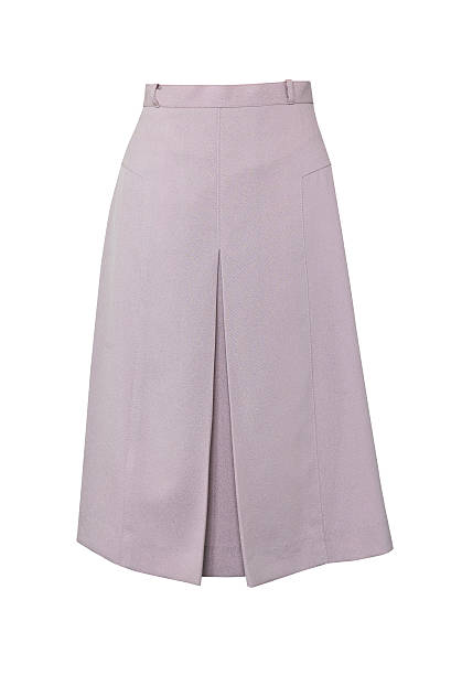 violet skirt isolated on white with working path