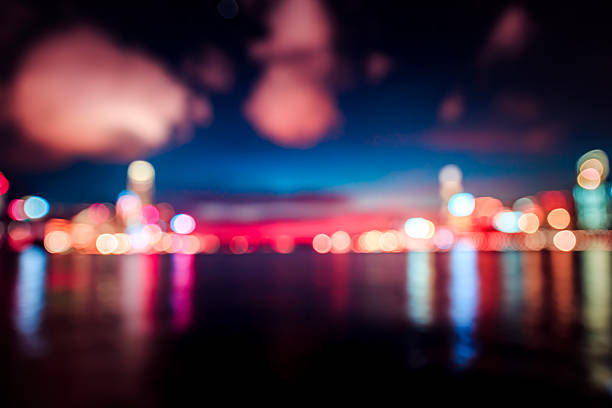 istock Abstract Bokeh Hong Kong City Night for Background 540721064