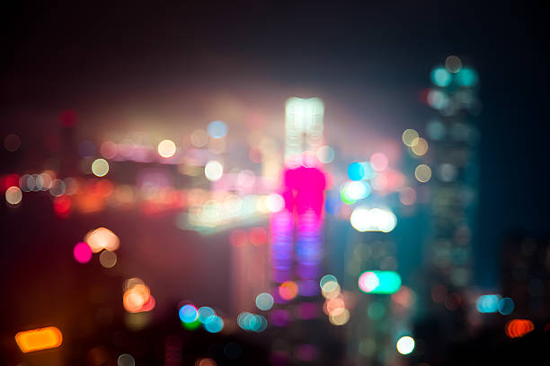 istock Abstract Bokeh Hong Kong City Night for Background 540721148