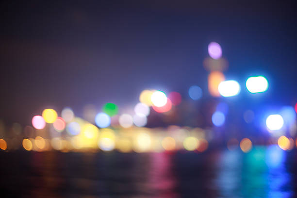 istock Abstract Bokeh Hong Kong City Night for Background 540721234