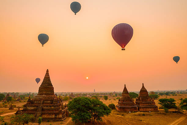 istock Pagoda field at sunrise time. Bagan, Myanmar. 540722184