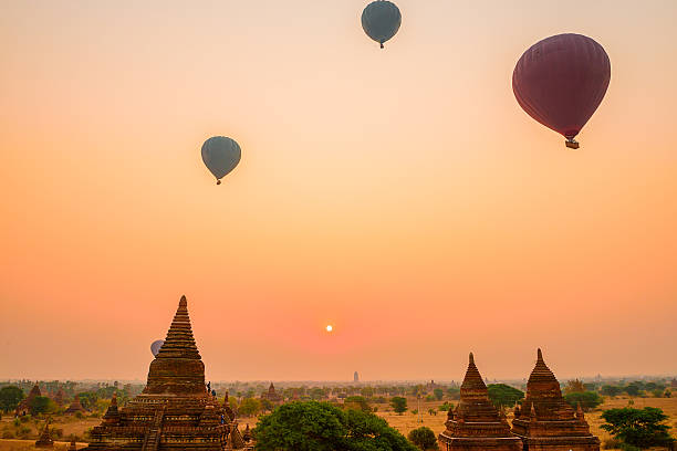 istock Pagoda field at sunrise time. Bagan, Myanmar. 540722276