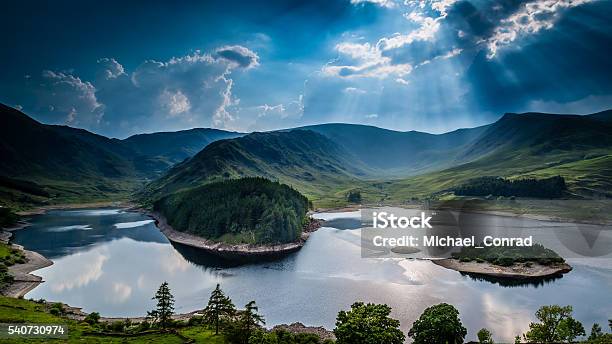 Sun Rays On Haweswater Stock Photo - Download Image Now - English Lake District, UK, Reservoir