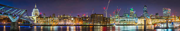 istock London St Pauls Cathedral Millenium Bridge City skyscrapers overlooking Thames 540732324