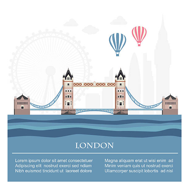 illustrations, cliparts, dessins animés et icônes de vector cityscape de londres . - london england skyline silhouette built structure