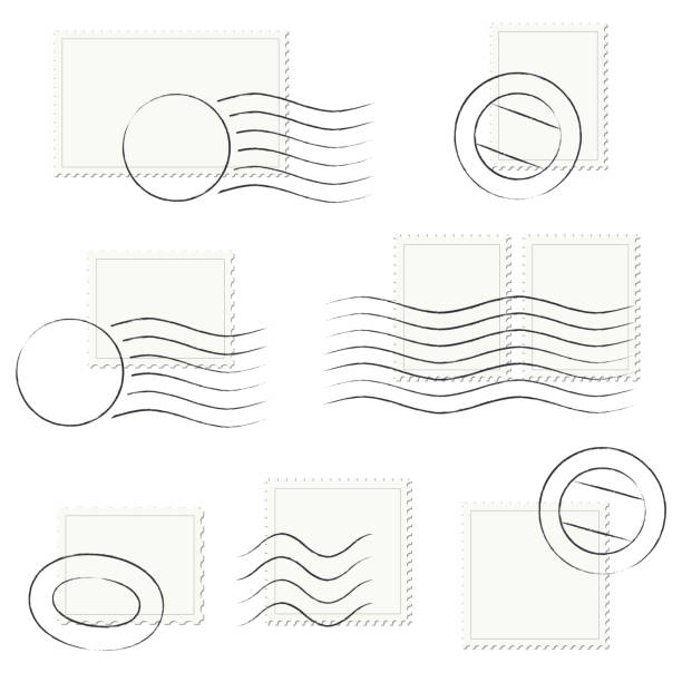 istock Collection of postage stamps and letter stamp 540737306
