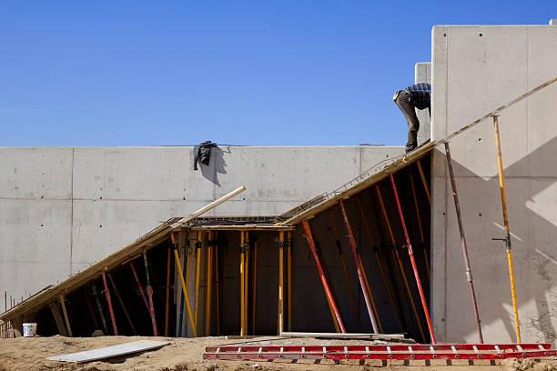 Building stairs stock photo