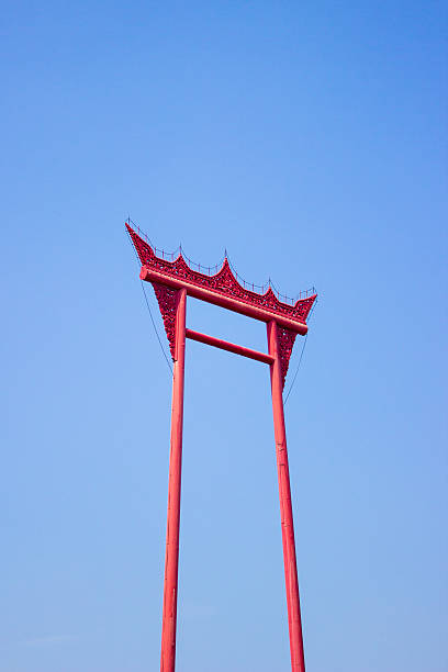 istock Brahmin swing (Sao Chingcha) under blue sky, Bangkok, Thailand 540740522