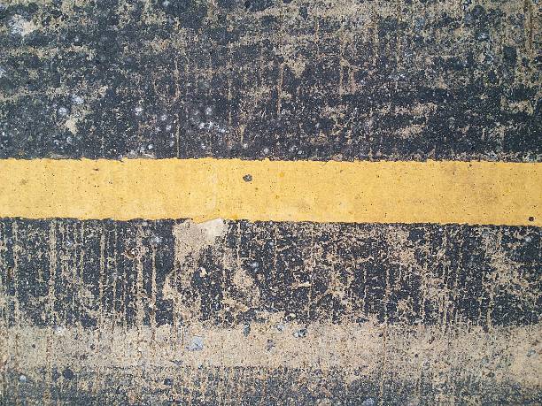 istock The yellow line on the road 540742138
