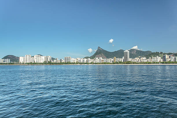 istock Rio de Janeiro - Flamengo beach view with Corcovado 540747800