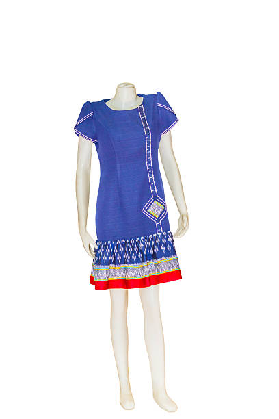 istock Thai   dresses on mannequins isolate white background with clipp 540749566