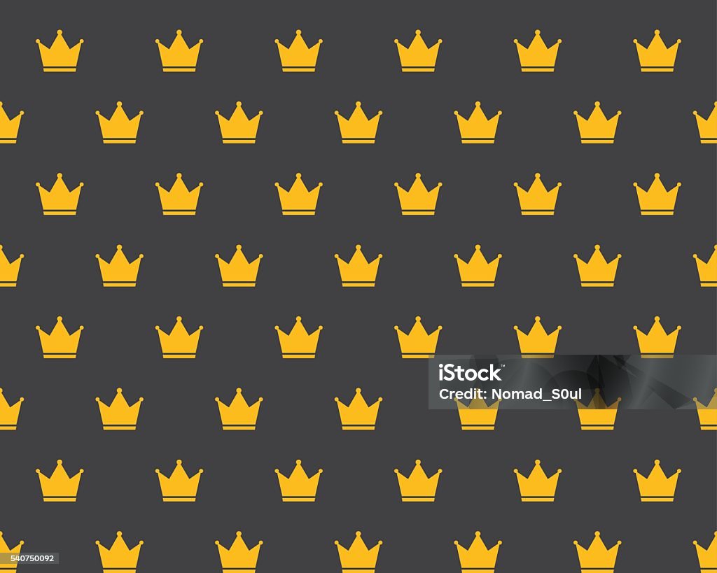 Golden Crown Pattern Seamless Golden Crown Pattern Stock Illustration - Download Image Now ...