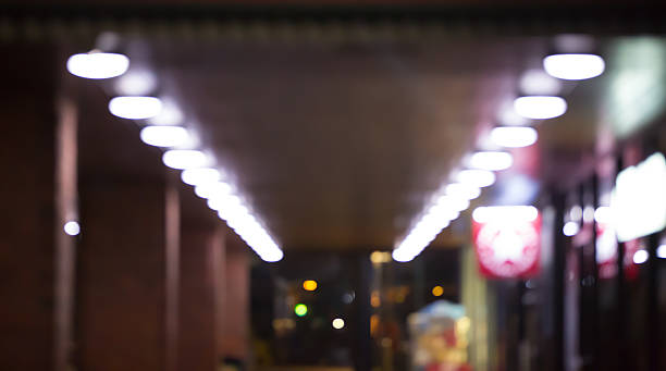istock Out-of-focus, Night office windows blurred background 540751816