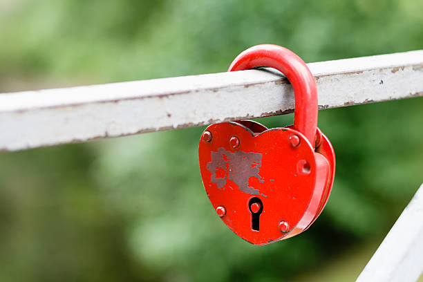 istock Lock in the shape of heart 540756074