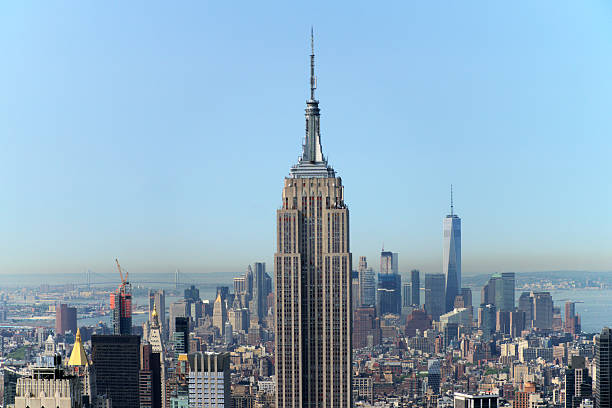 istock Empire State Building with panorama of Manhattan 540757002