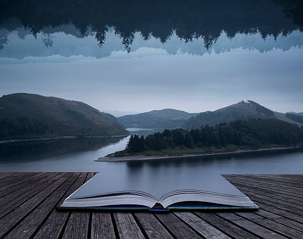 istock Stunning impossible puzzling conceptual landscape image of lake 540757636