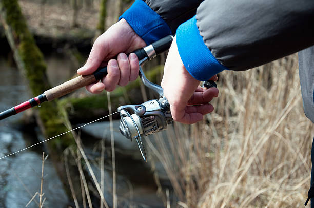 istock Fishing with rod on the river 540760800