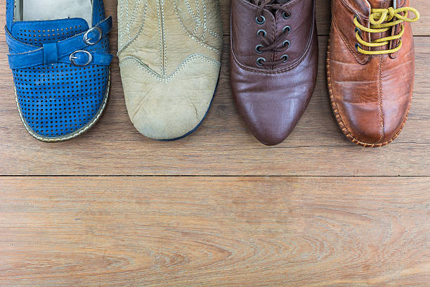 istock Shoes on the wooden floor. 540762064