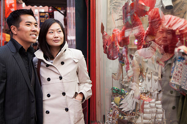 istock Asian couple in chinatown 540762764